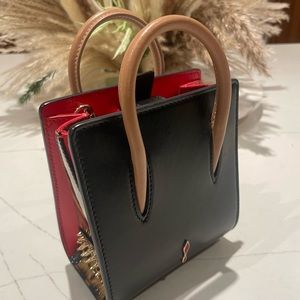 Christian Louboutin Paloma nano black leather mini